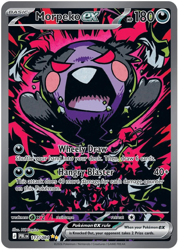 Morpeko ex - Pitch Black Pokemon TCG Card