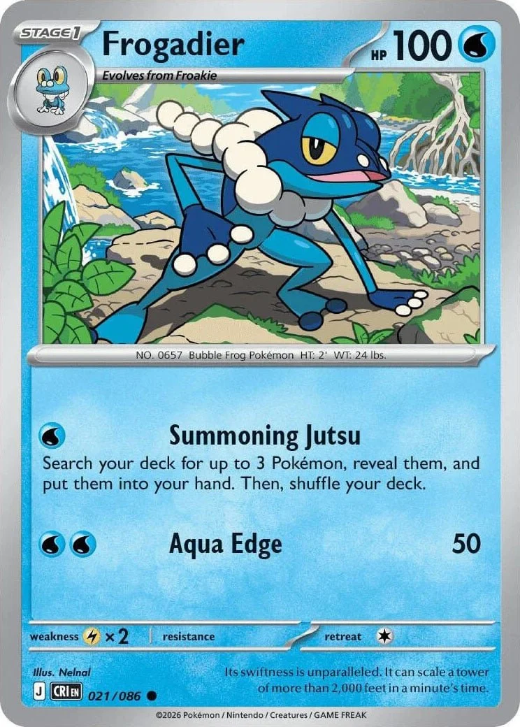 Frogadier - Chaos Rising Pokemon TCG Card