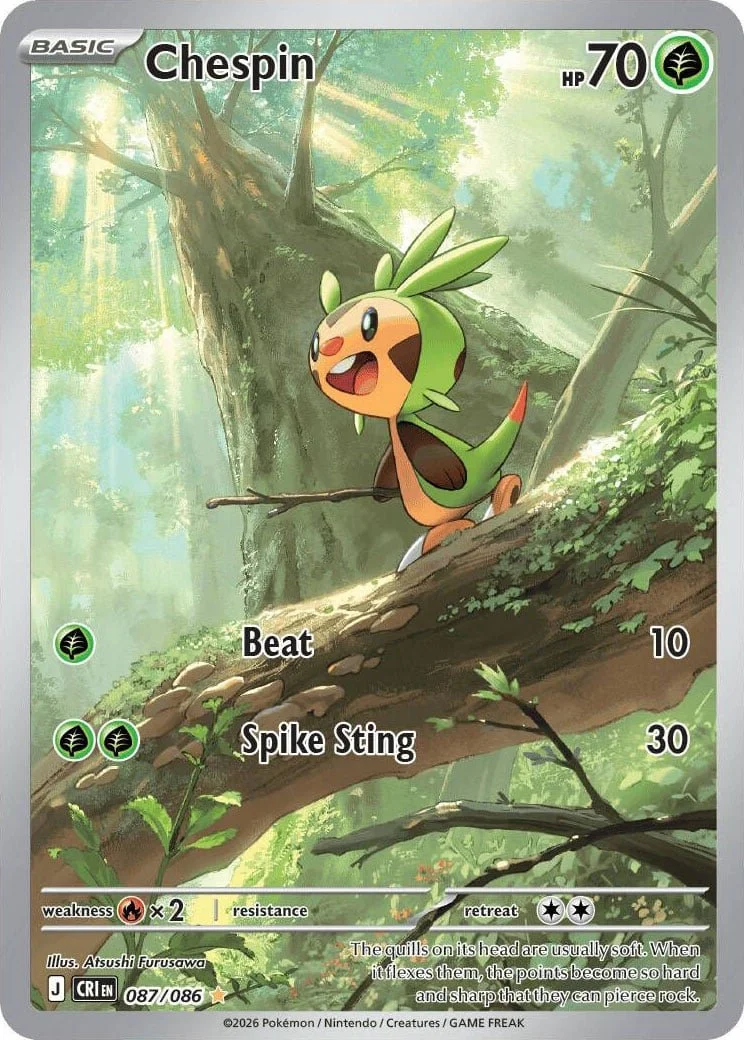 Chespin - Chaos Rising Pokemon TCG Card