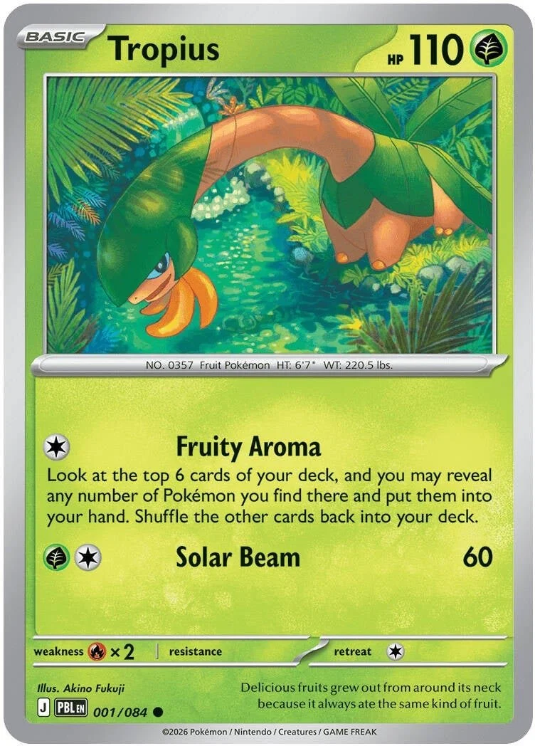 Tropius - Pitch Black Pokemon TCG Card
