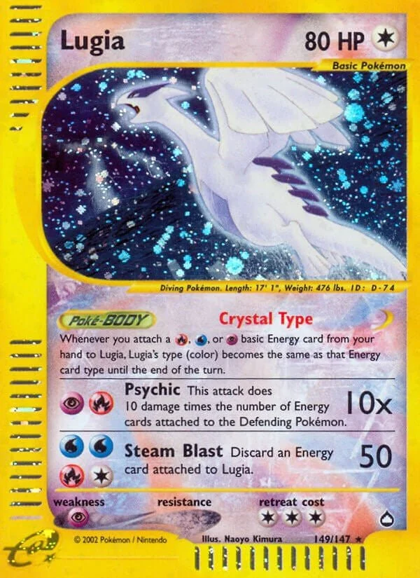 Lugia - Pokemon TCG Card