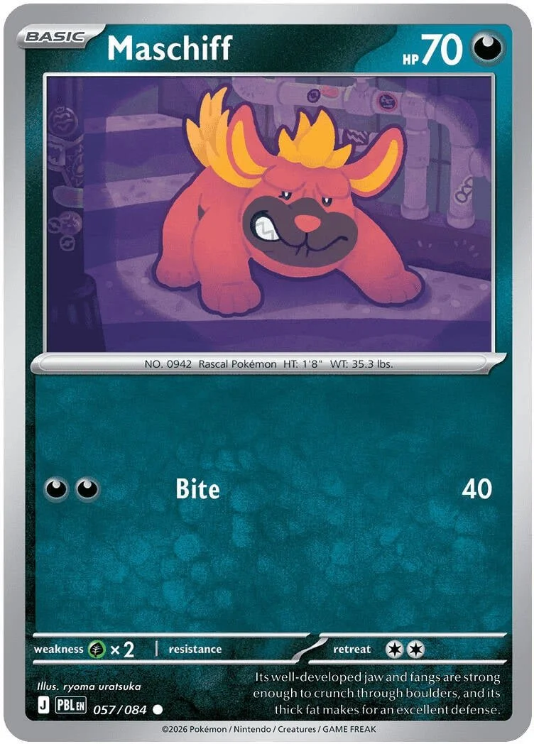 Maschiff - Pitch Black Pokemon TCG Card