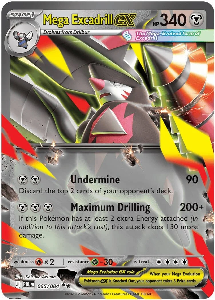 Mega excadrill ex - Pitch Black Pokemon TCG Card