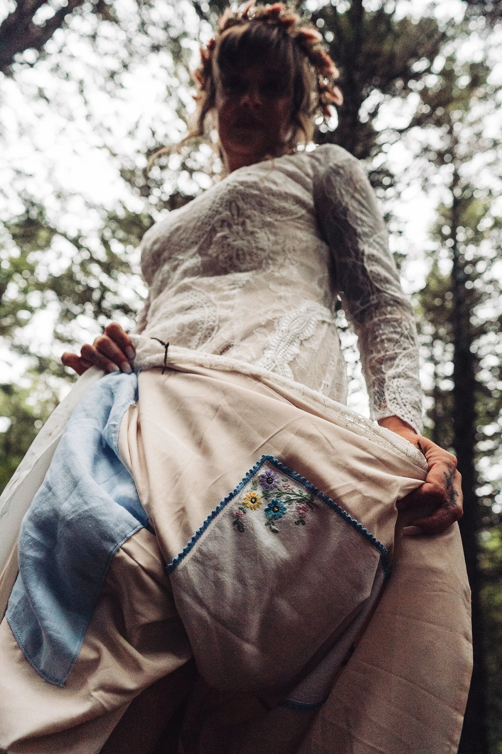 Personal wedding details during a mountain elopement at Black Balsam
