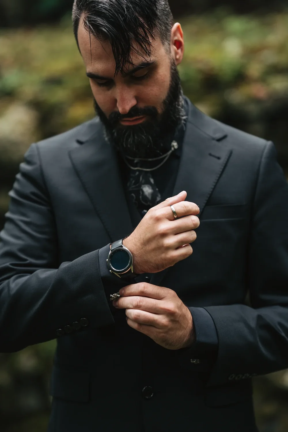 Wedding fashion detail from Bryanna and RJ's mountain elopement