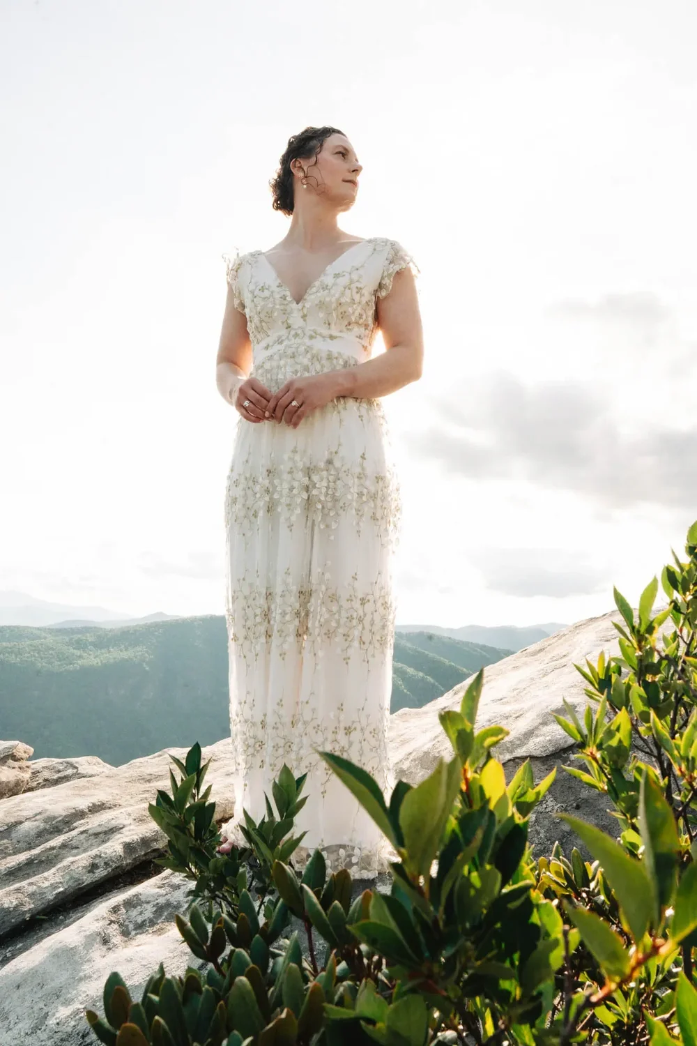 Portrait of Mackenzie on Hawksbill Mountain.