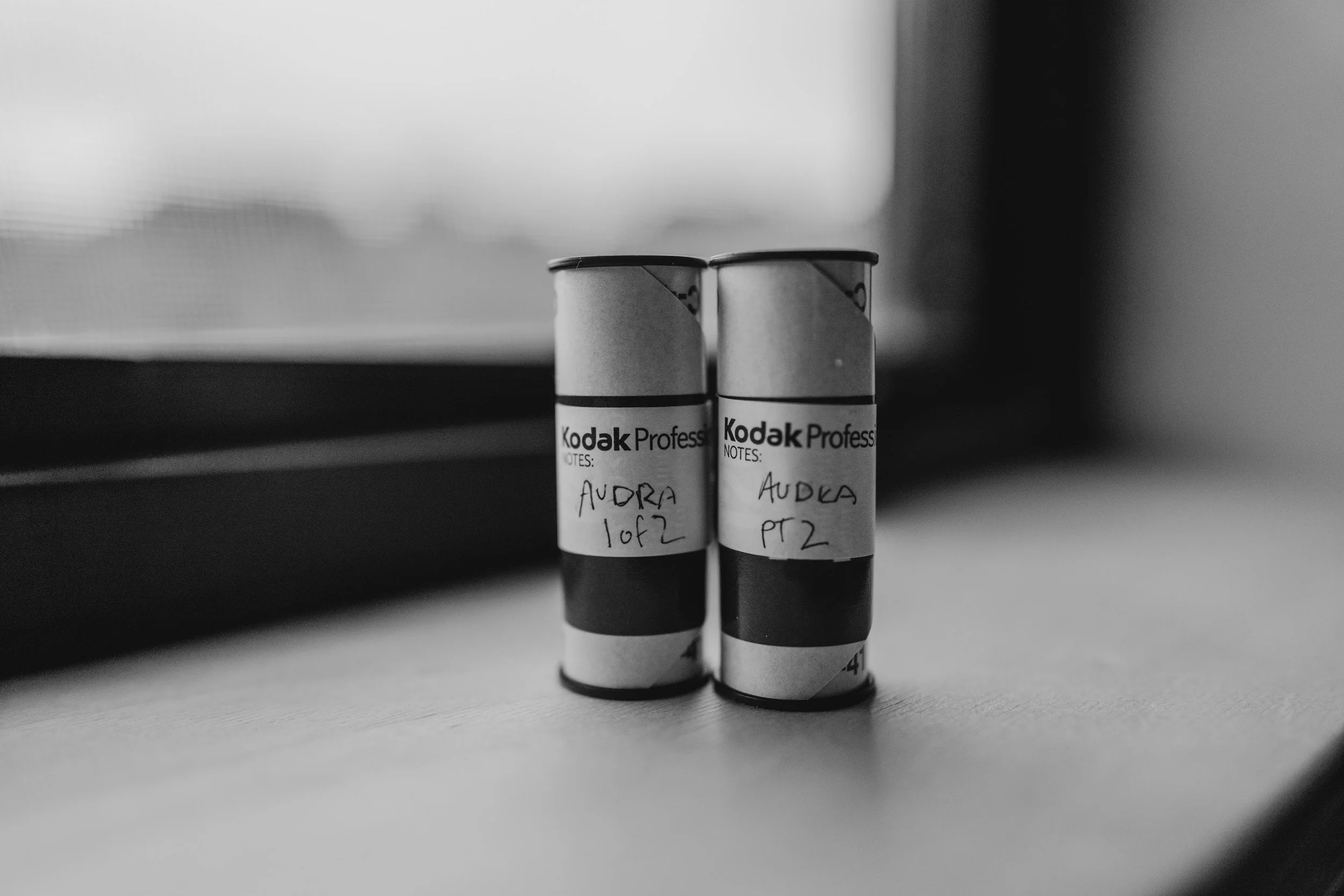 Rolls of 35mm and medium format film used by MountainWed for film wedding and elopement photography