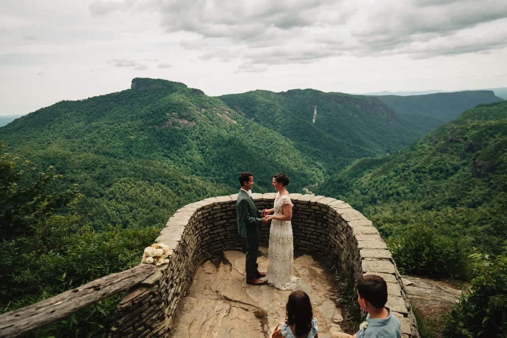 Mackenzie and Michael smiling just after their first kiss at Wiseman's View.