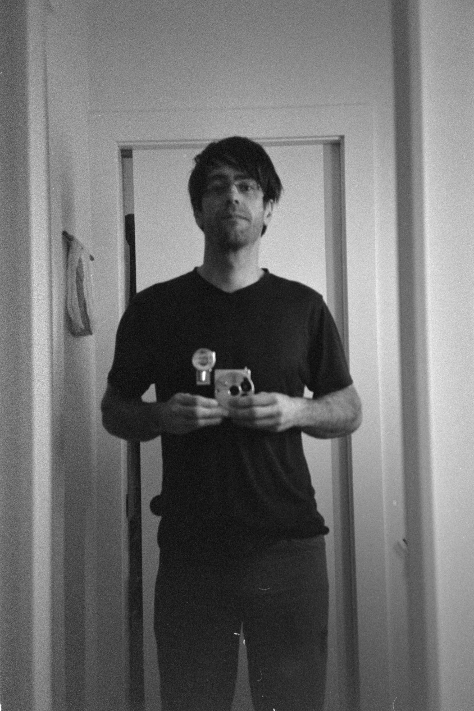 Andy Wickstrom with a camera