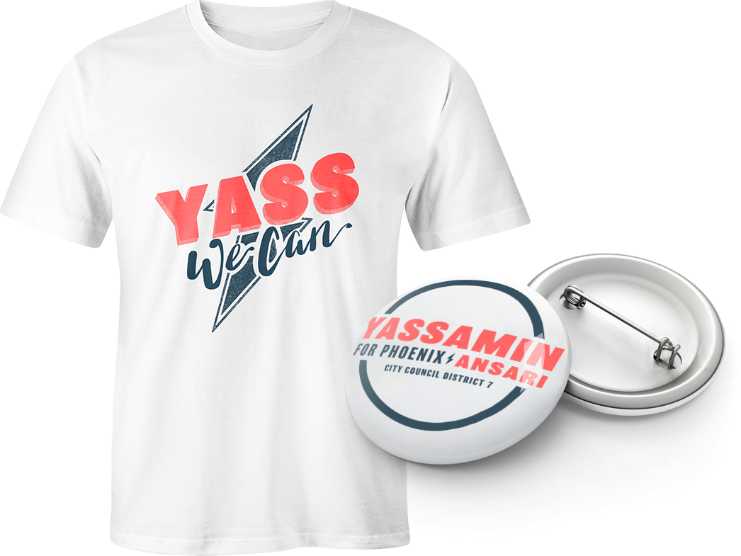 Team Yass Shirt + Buttons