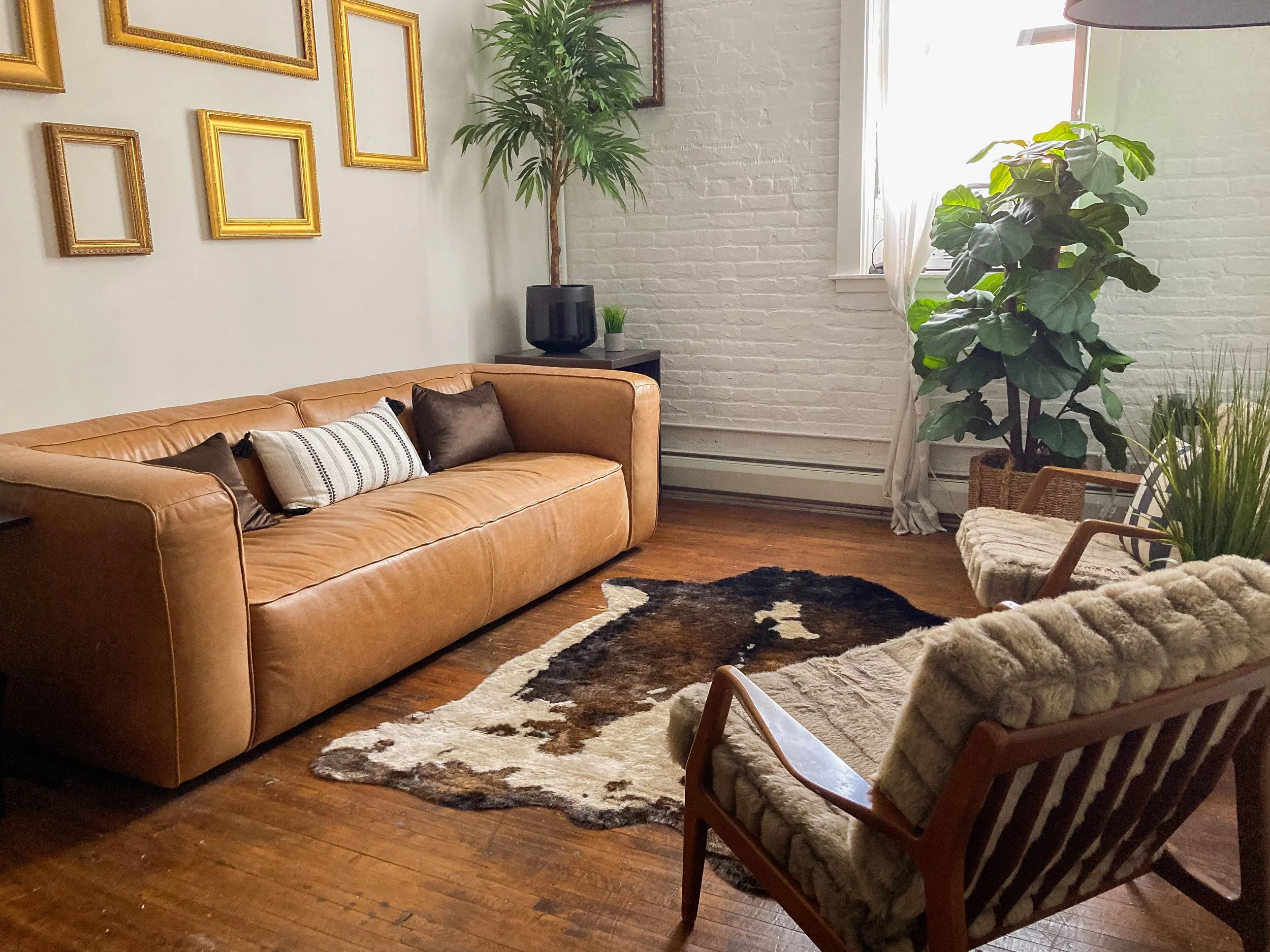 A therapy room at Brooklyn Integrative Psychological Services