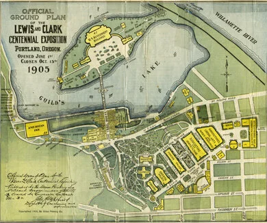 Ground Plan of the Exposition Map