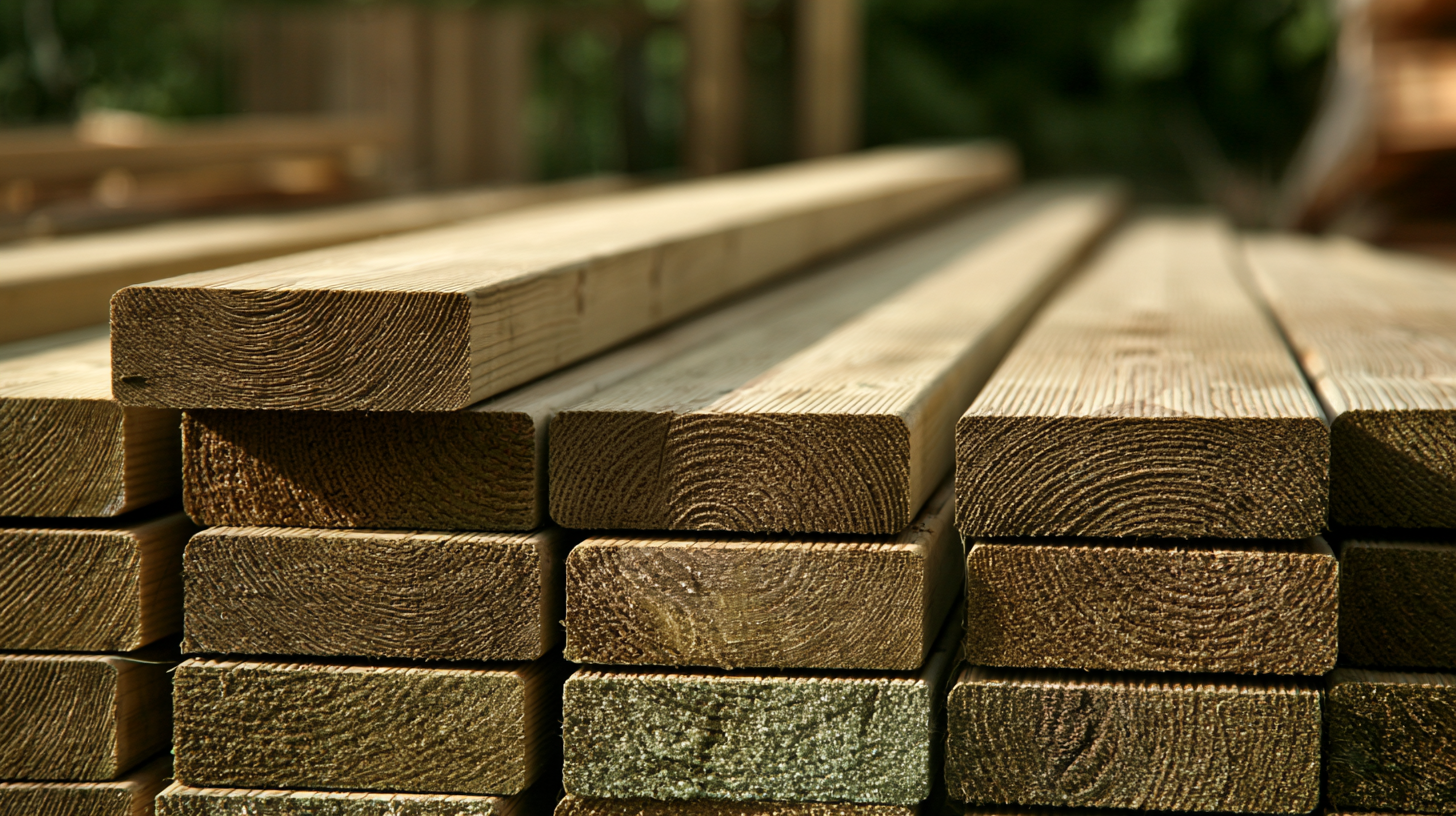 Pressure treated lumber