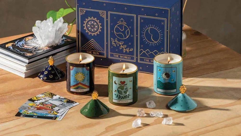 Karma and Luck tarot candle collection