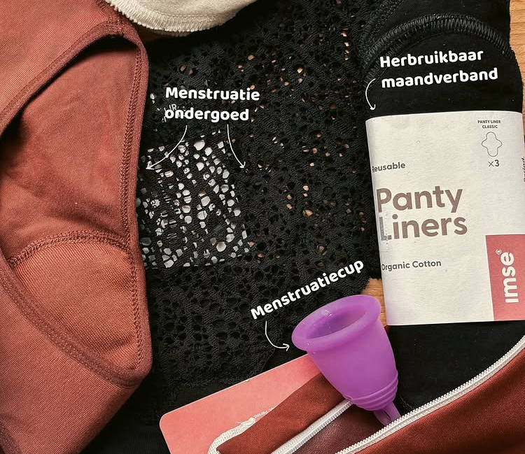 Duurzamere menstruatieproducten - ondergoed, maandverband en een cup