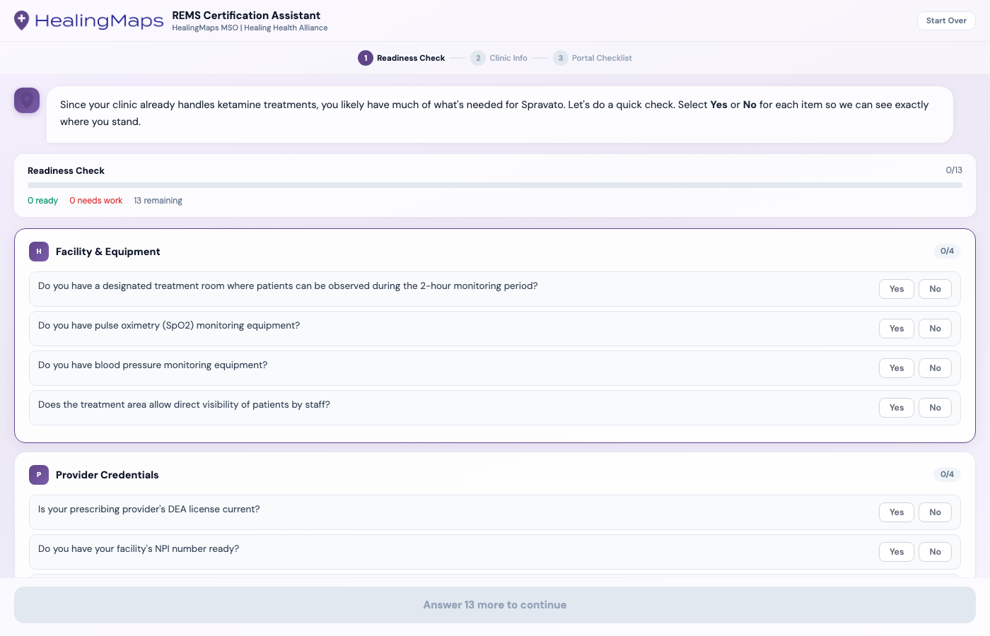 REMS Certification Assistant screenshot