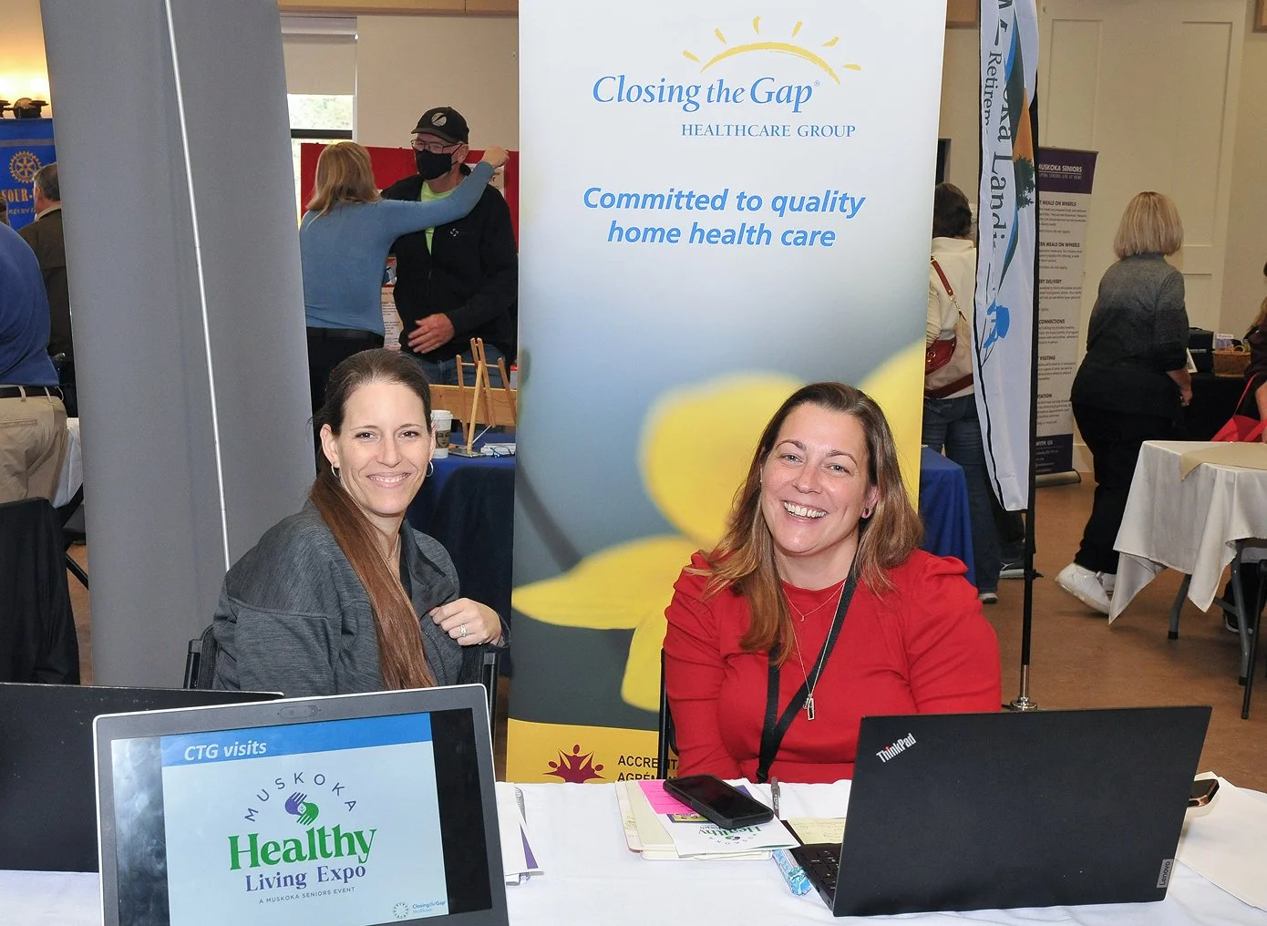 Visitors enjoying the Healthy Living Expo