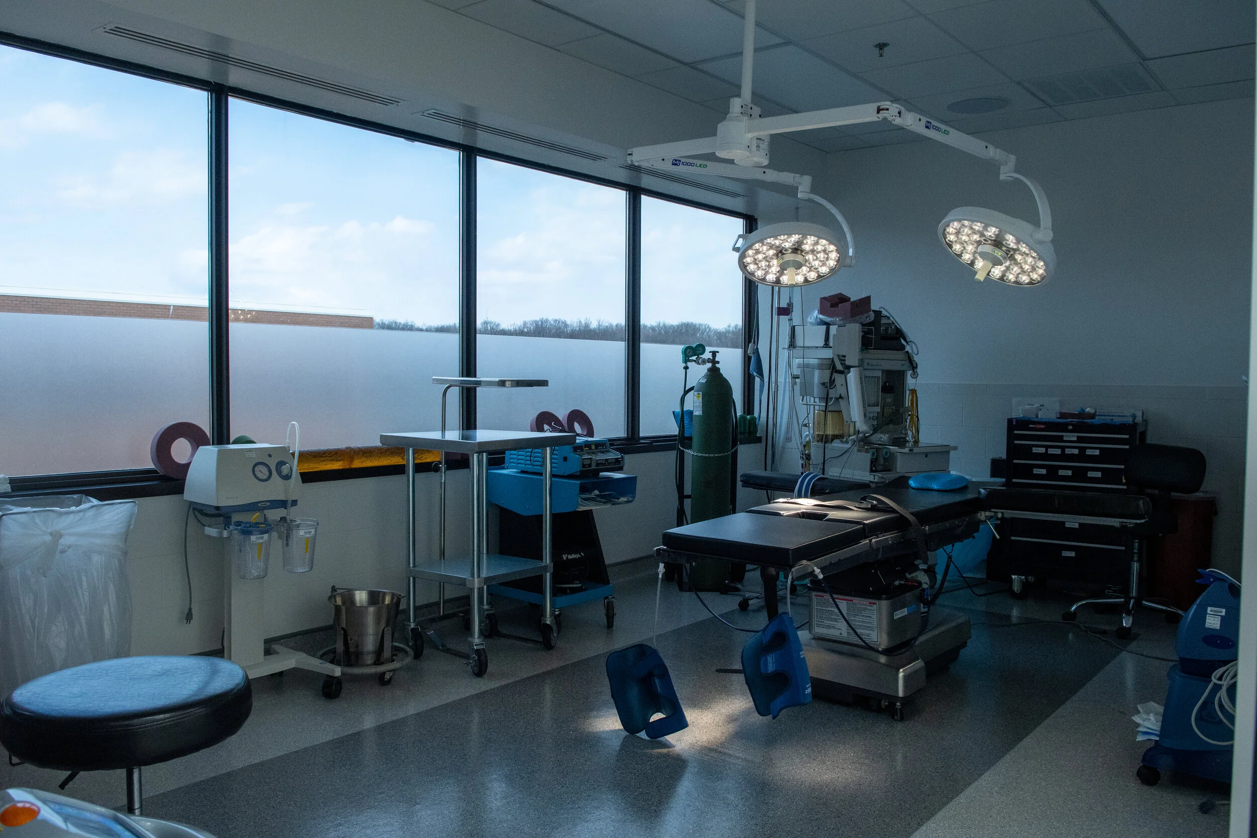 Modern medical building exterior