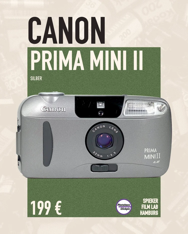 Canon Prima Mini II Silber · Spieker Film Lab Hamburg
