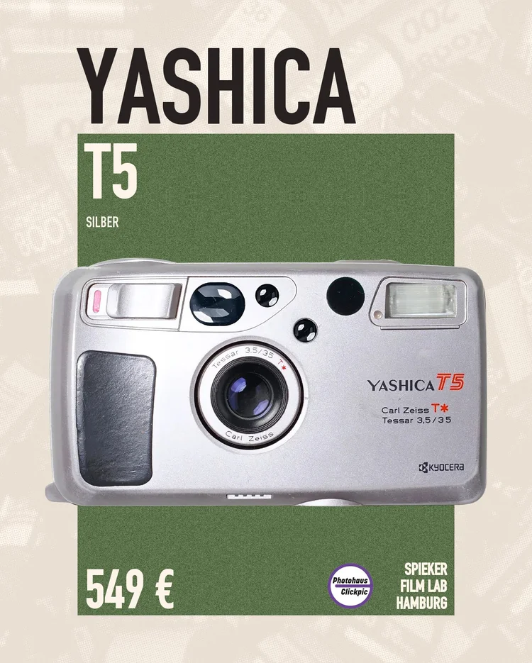 Yashica T5 Silber · Spieker Film Lab Hamburg
