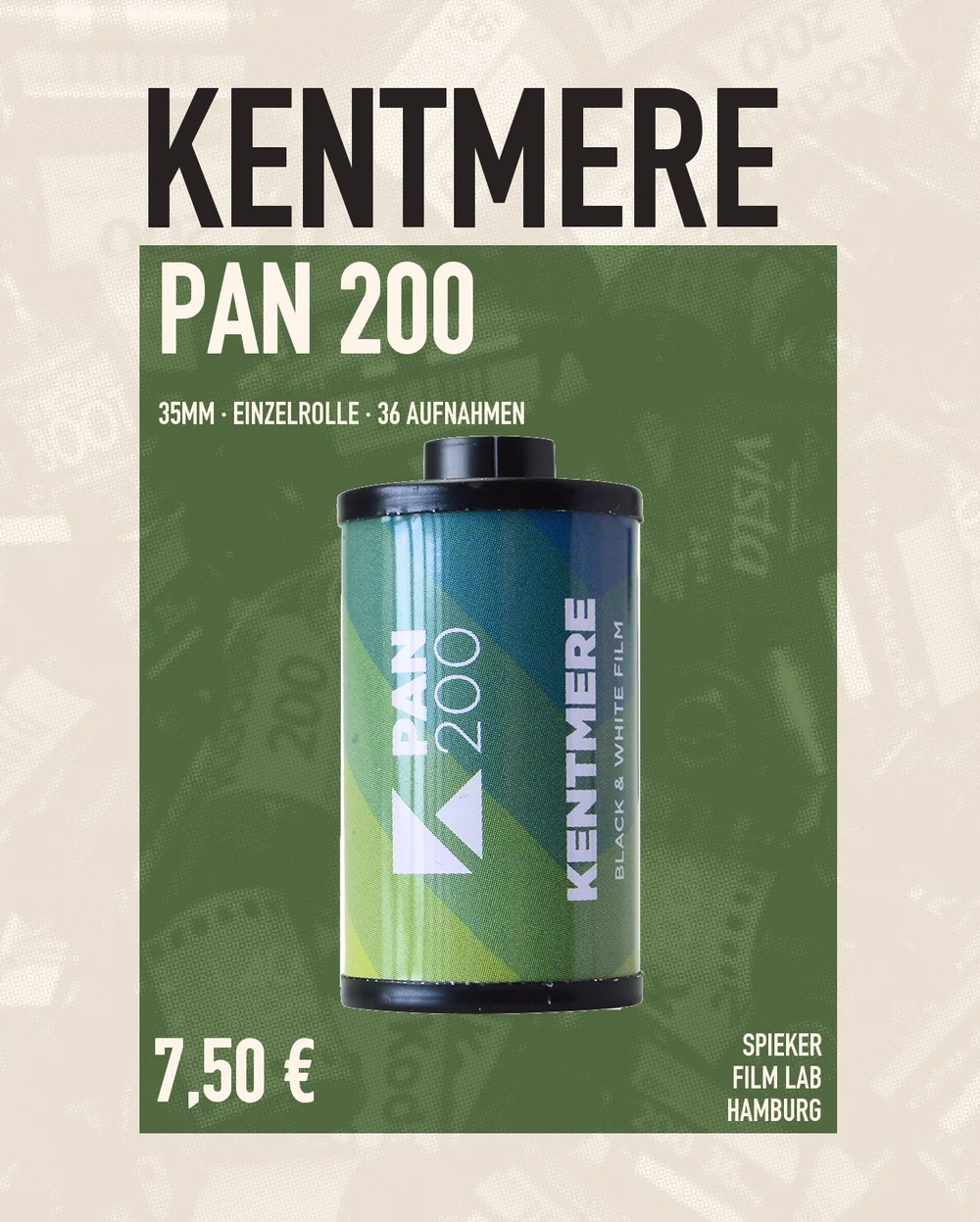 Kentmere 200 · 35 mm · Einzelrolle · Spieker Film Lab Hamburg