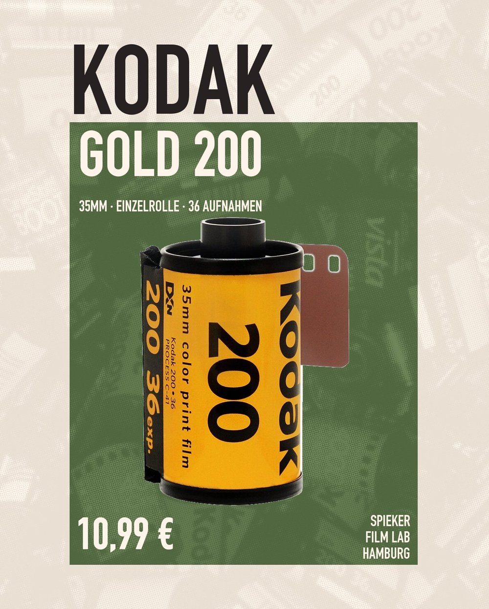Kodak Gold 200 · 35 mm · Einzelrolle · Spieker Film Lab Hamburg
