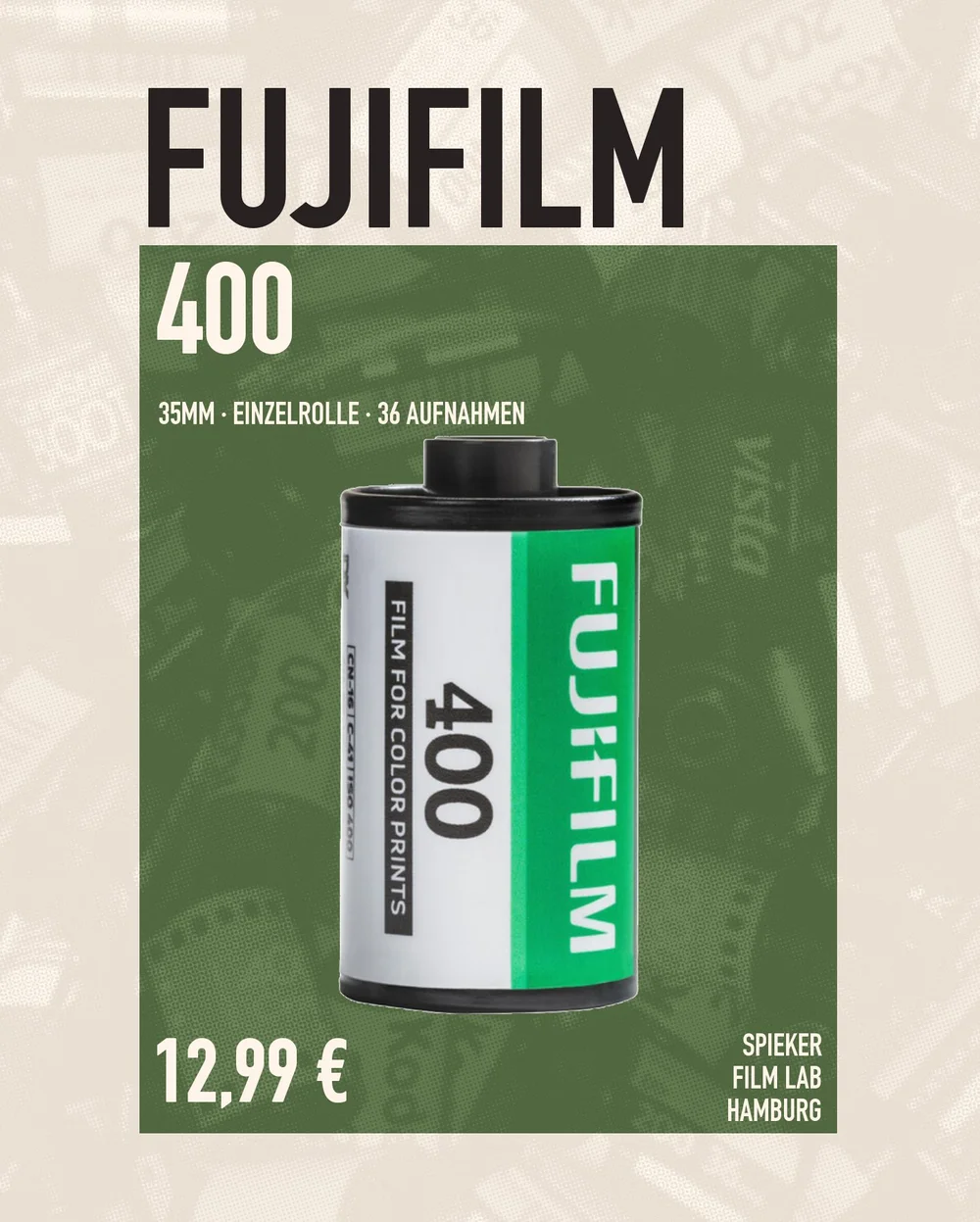 Fujifilm 400 · 35 mm · Einzelrolle · Spieker Film Lab Hamburg