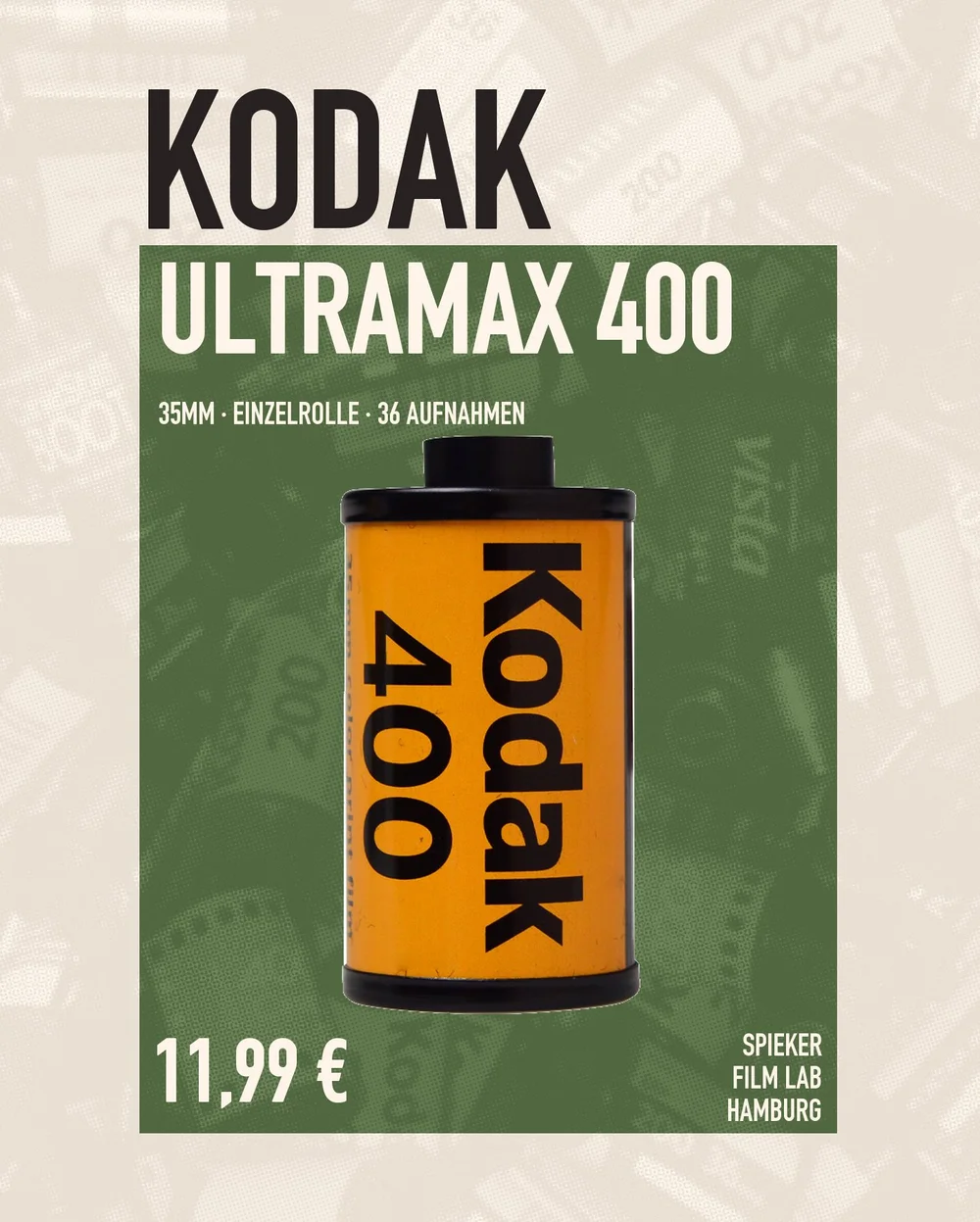Kodak Ultramax 400 · 35 mm · Einzelrolle · Spieker Film Lab Hamburg