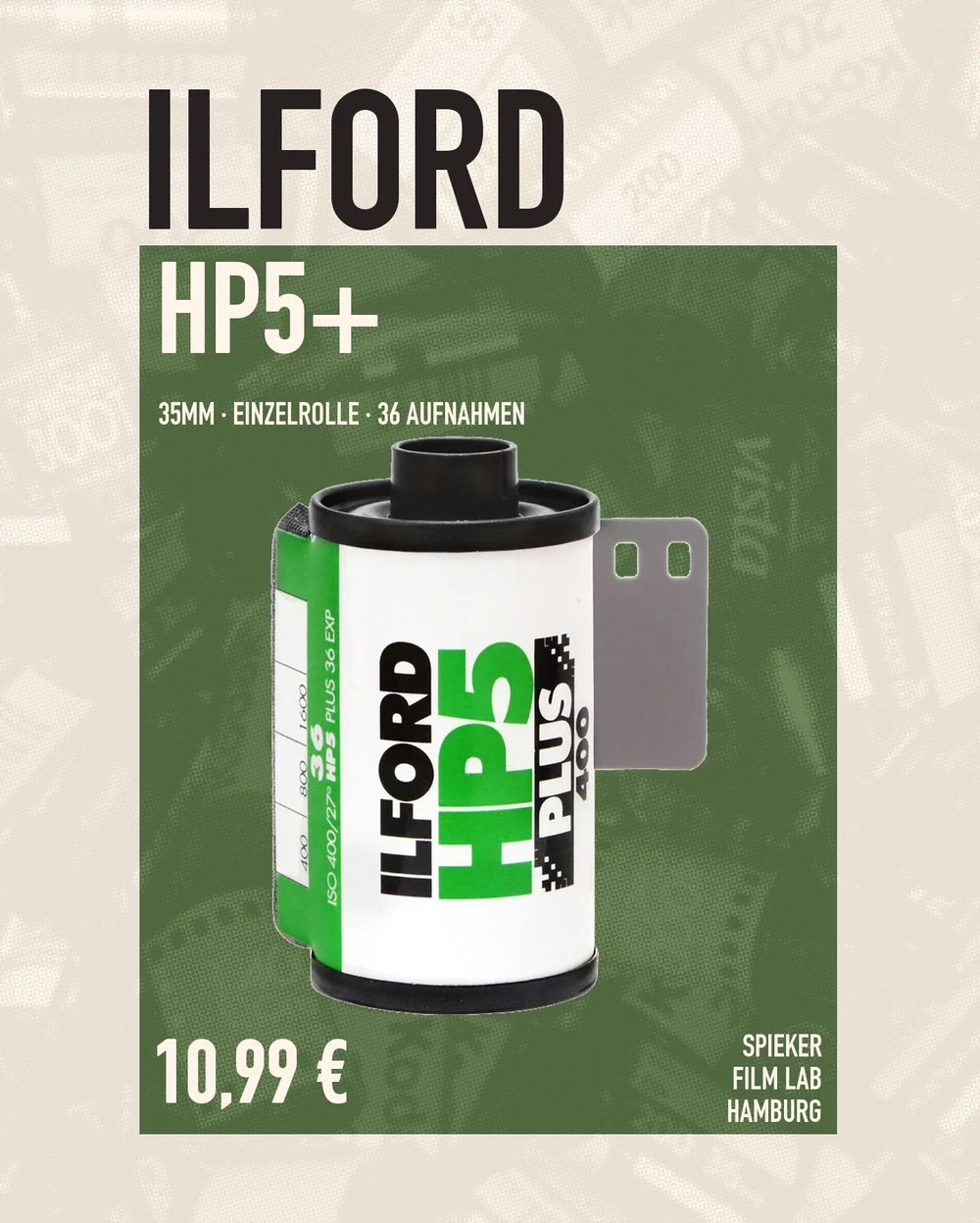Ilford HP5+ · 35 mm · Einzelrolle · Spieker Film Lab Hamburg