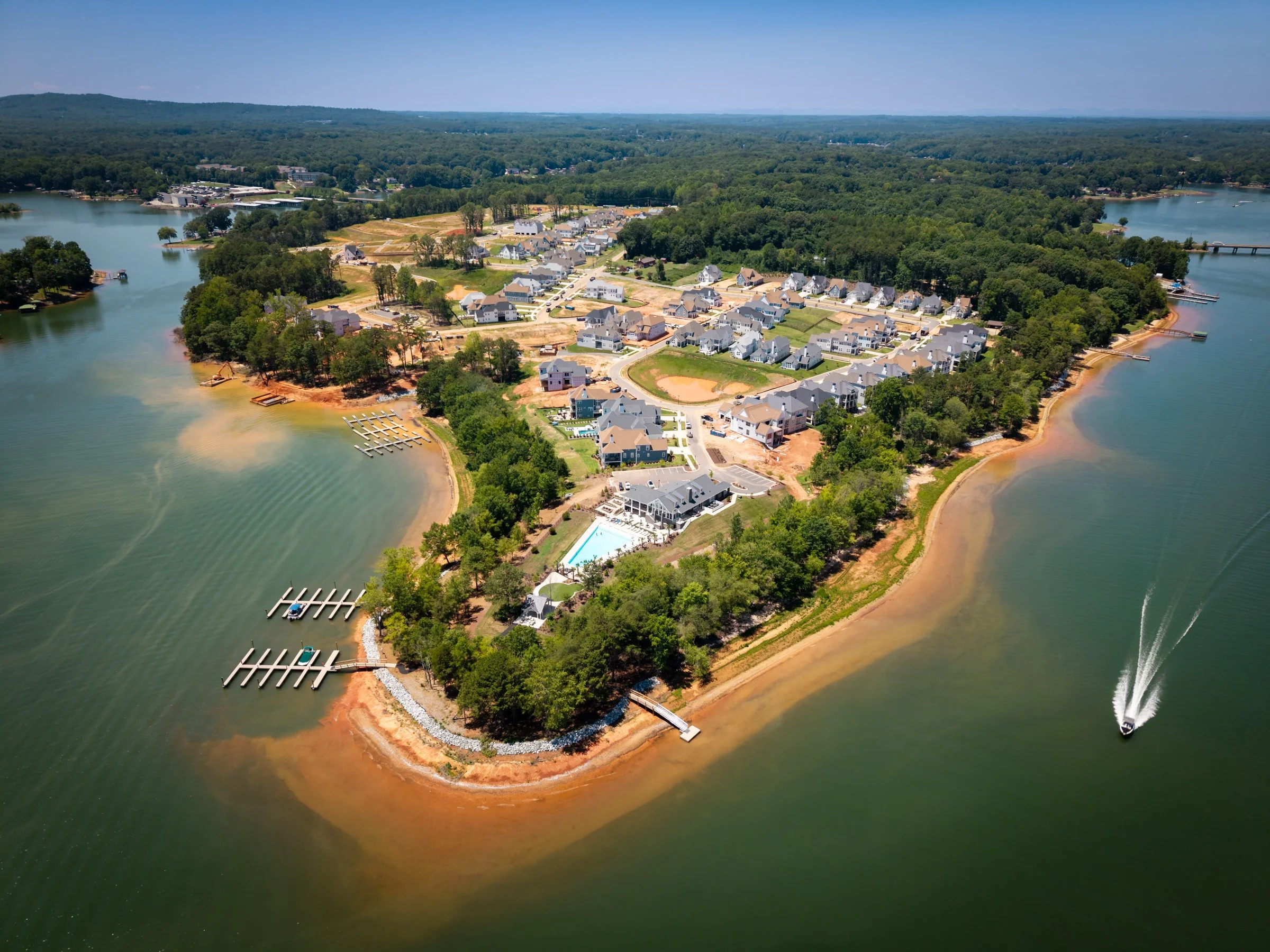 Aerial project progress photography