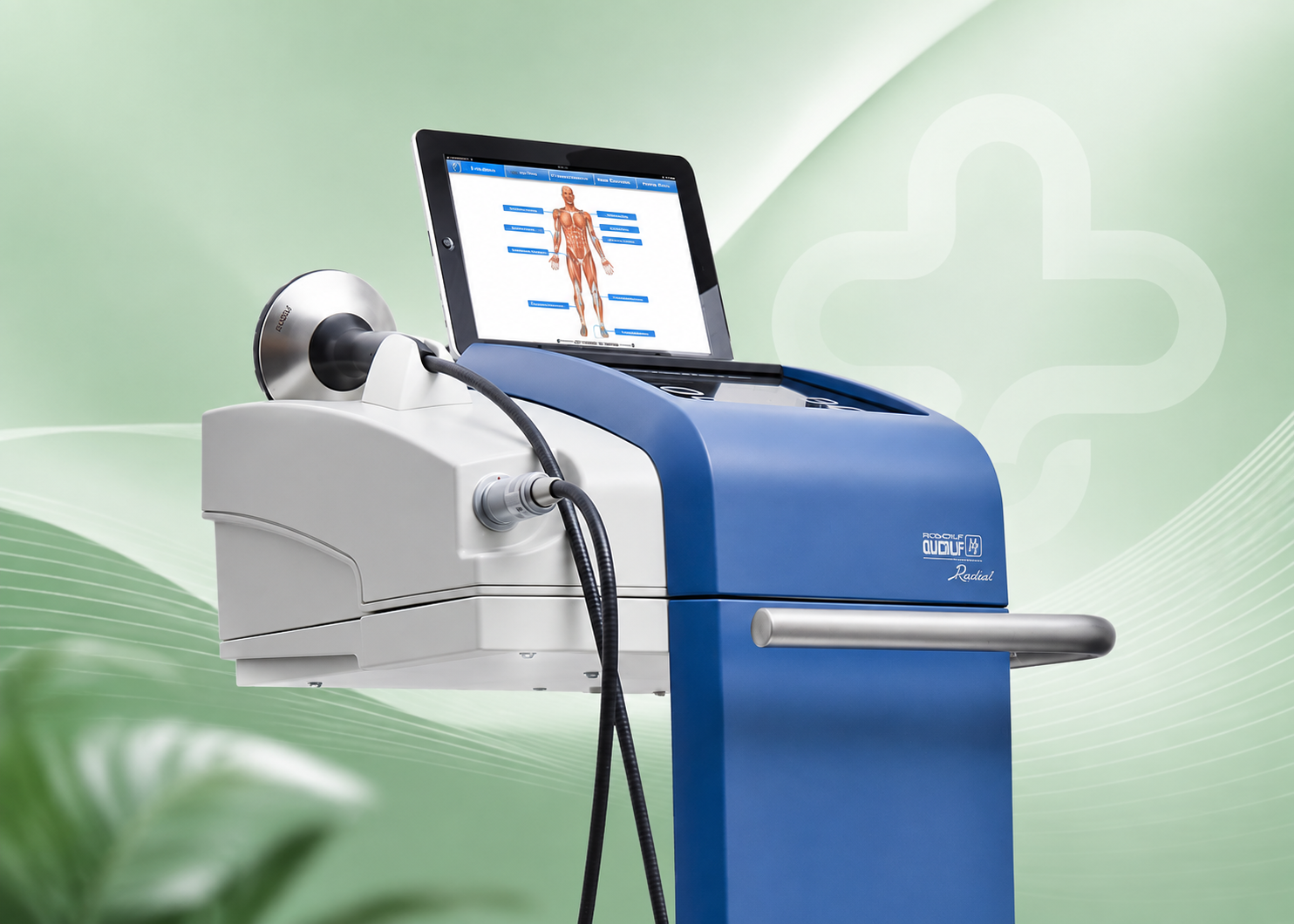 Piezowave shockwave therapy device used at SageMED in Bellevue for tendon and joint pain