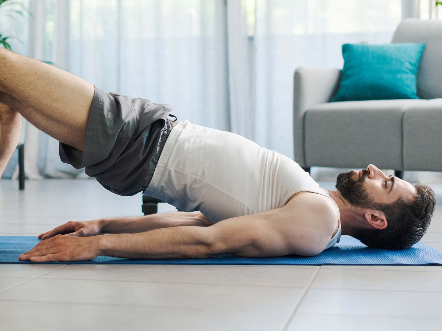 Pelvic floor therapy exercise bridge pose for core and pelvic stability