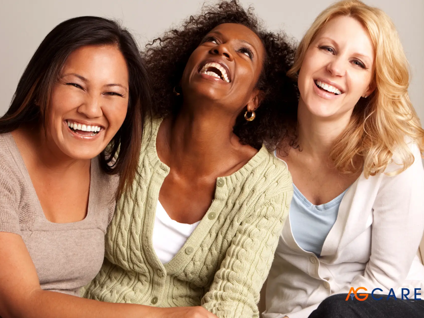Women smiling together, representing improved pelvic health and confidence after pelvic floor PRP therapy