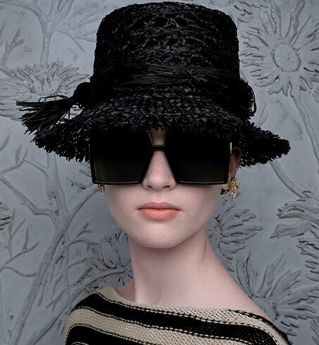 Dior 30Montaigne Black Square Sunglasses — LuxLife