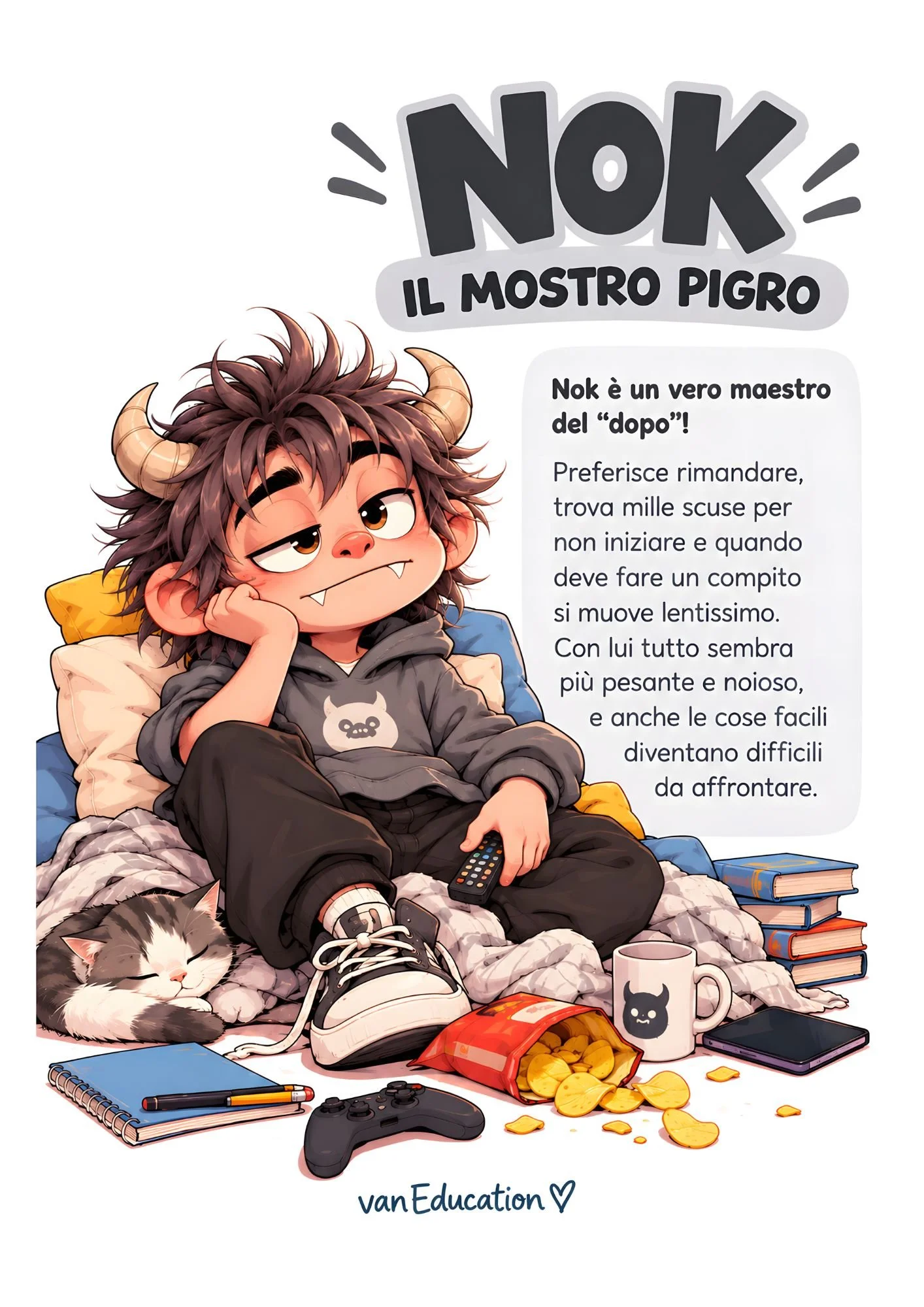Nok, il mostro pigro