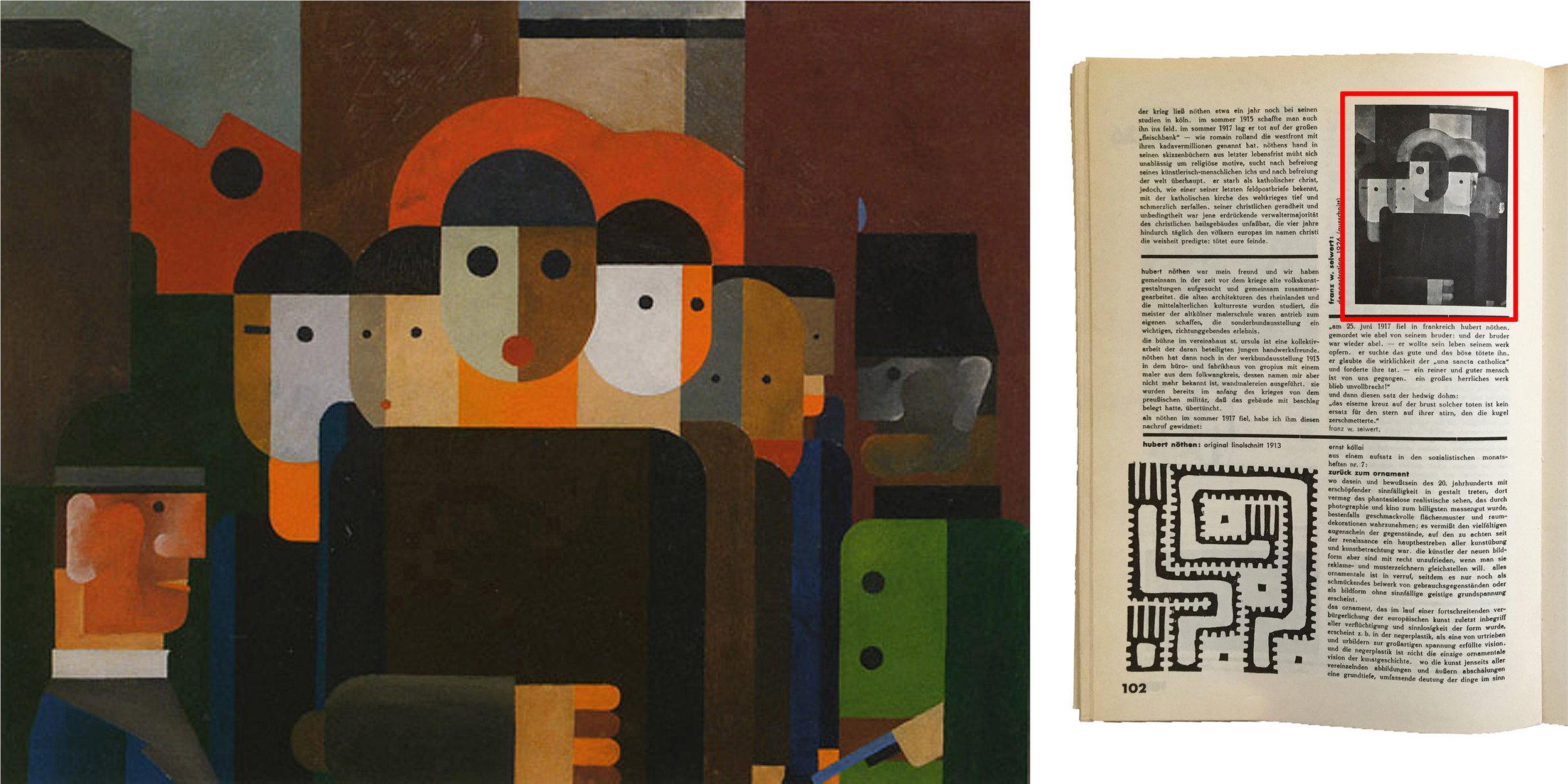 Works by the Cologne Progressives reproduced in their Journal a bis z