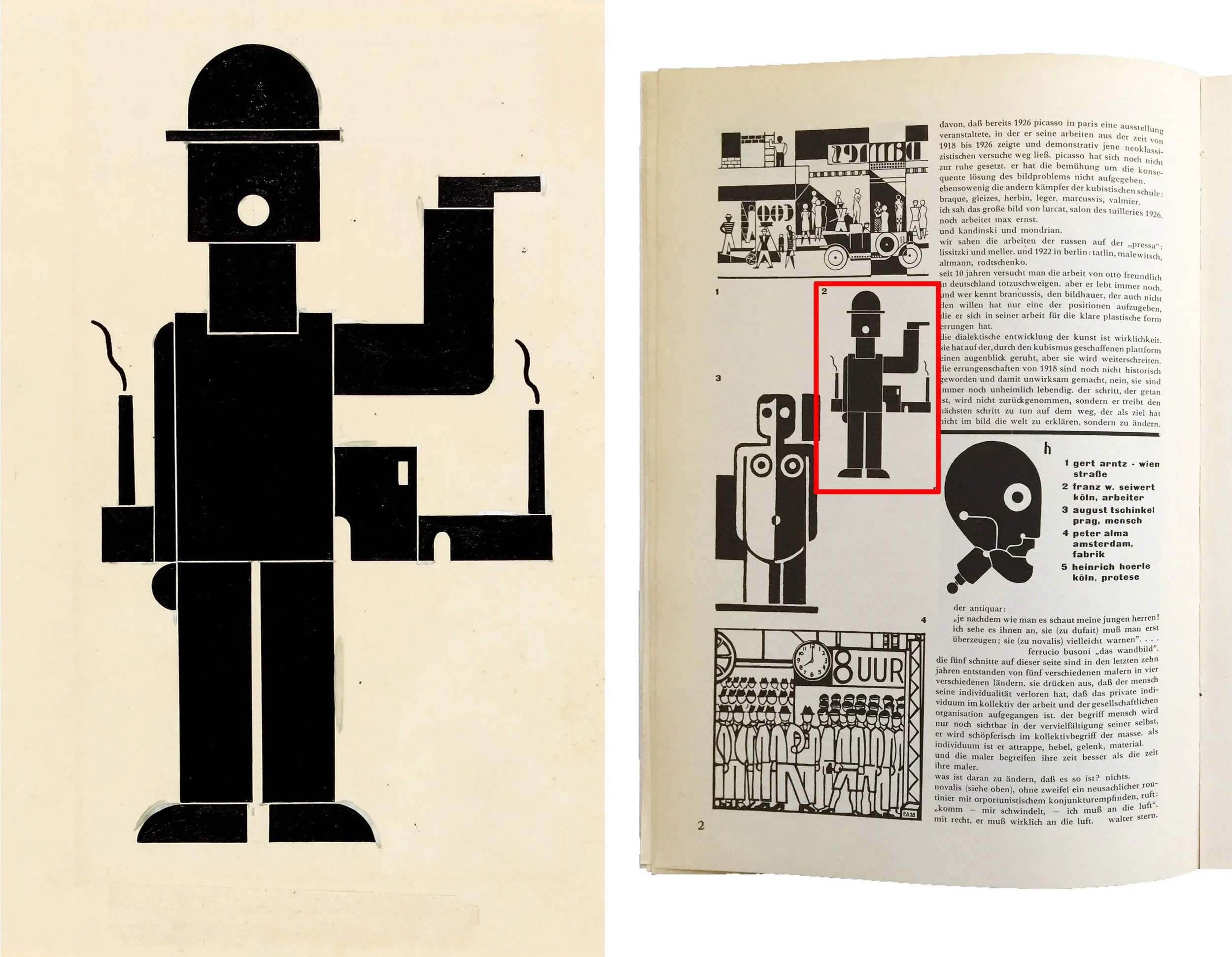 Works by the Cologne Progressives reproduced in their Journal a bis z