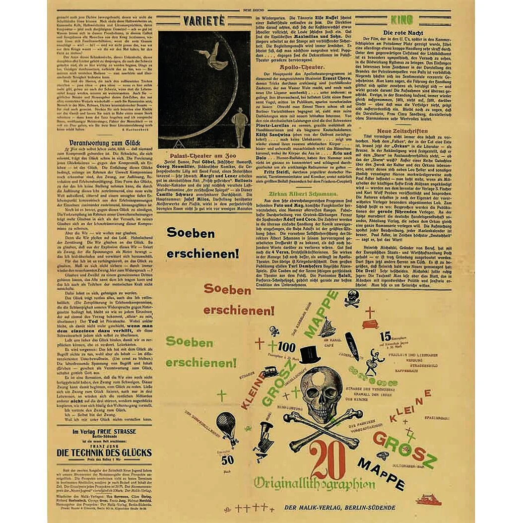 Heartfield and Grosz: Neue Jugend and Kleine Grosz Mappe, 1917