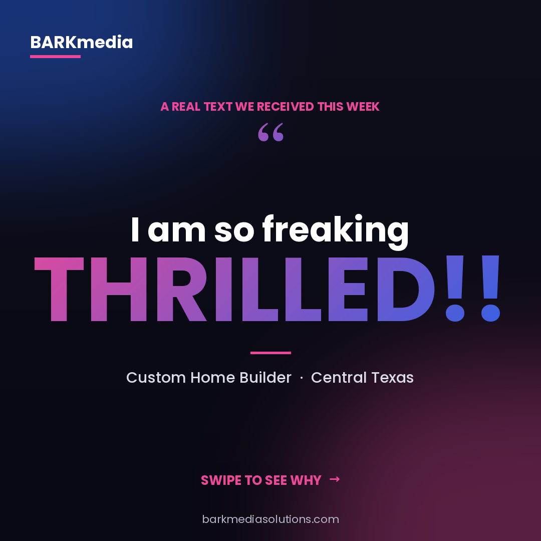Client testimonial: I am so freaking thrilled