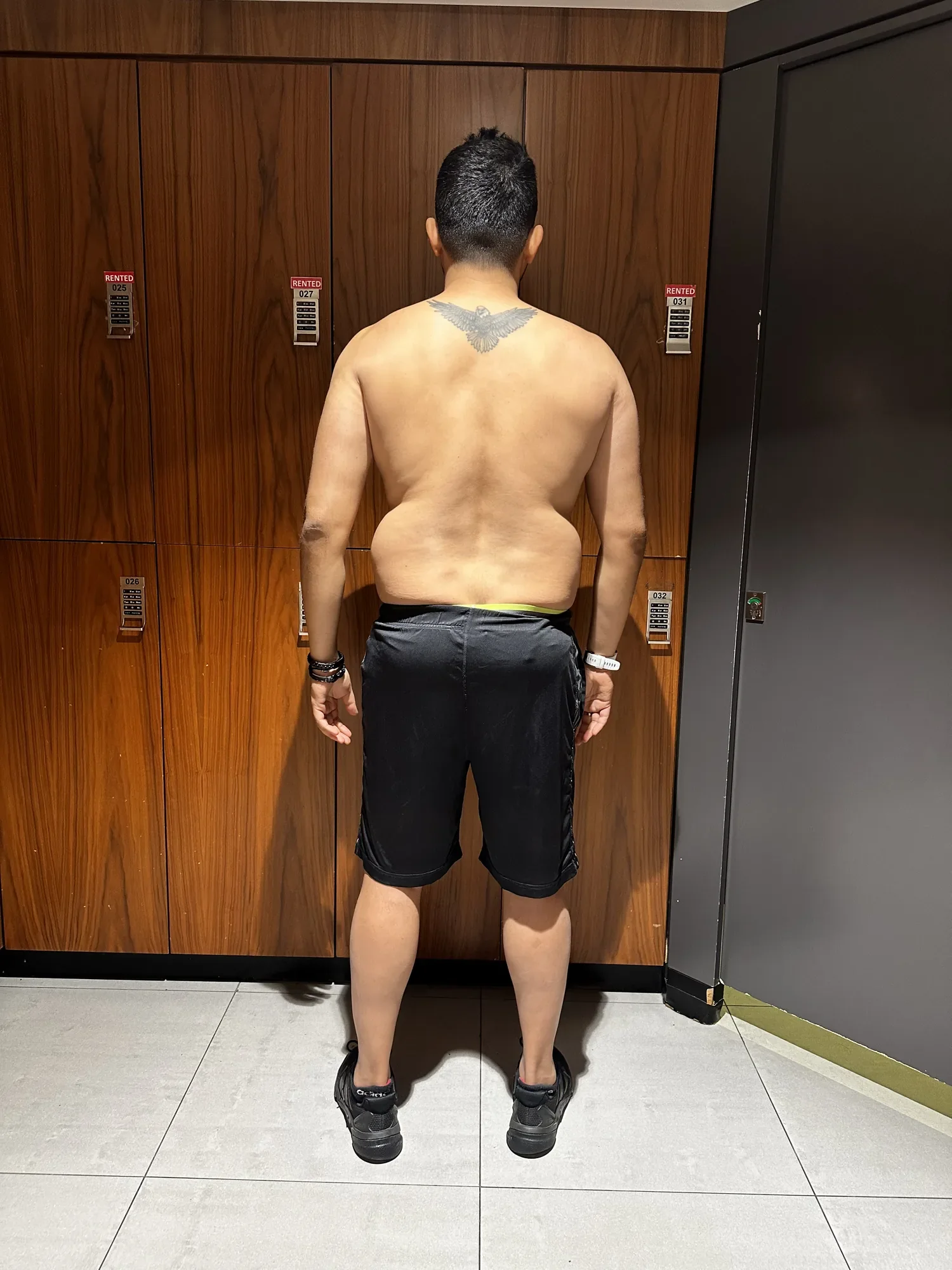 Rohan B. before — back standing