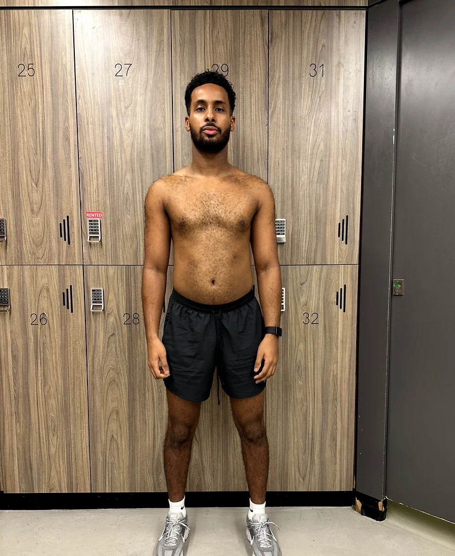 Rahman before transformation — front view