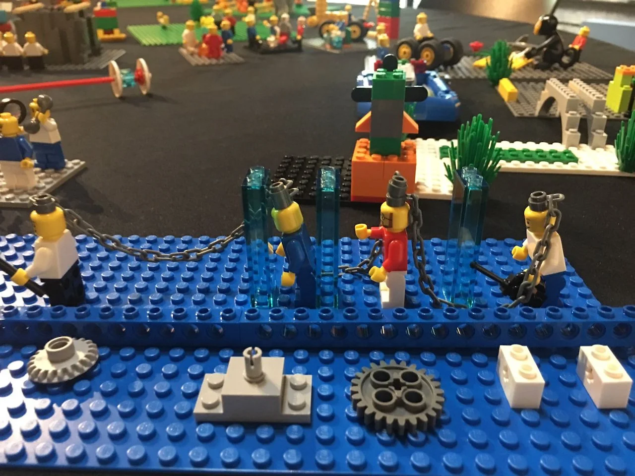 LEGO Serious Play models built by a leadership team during a strategy day