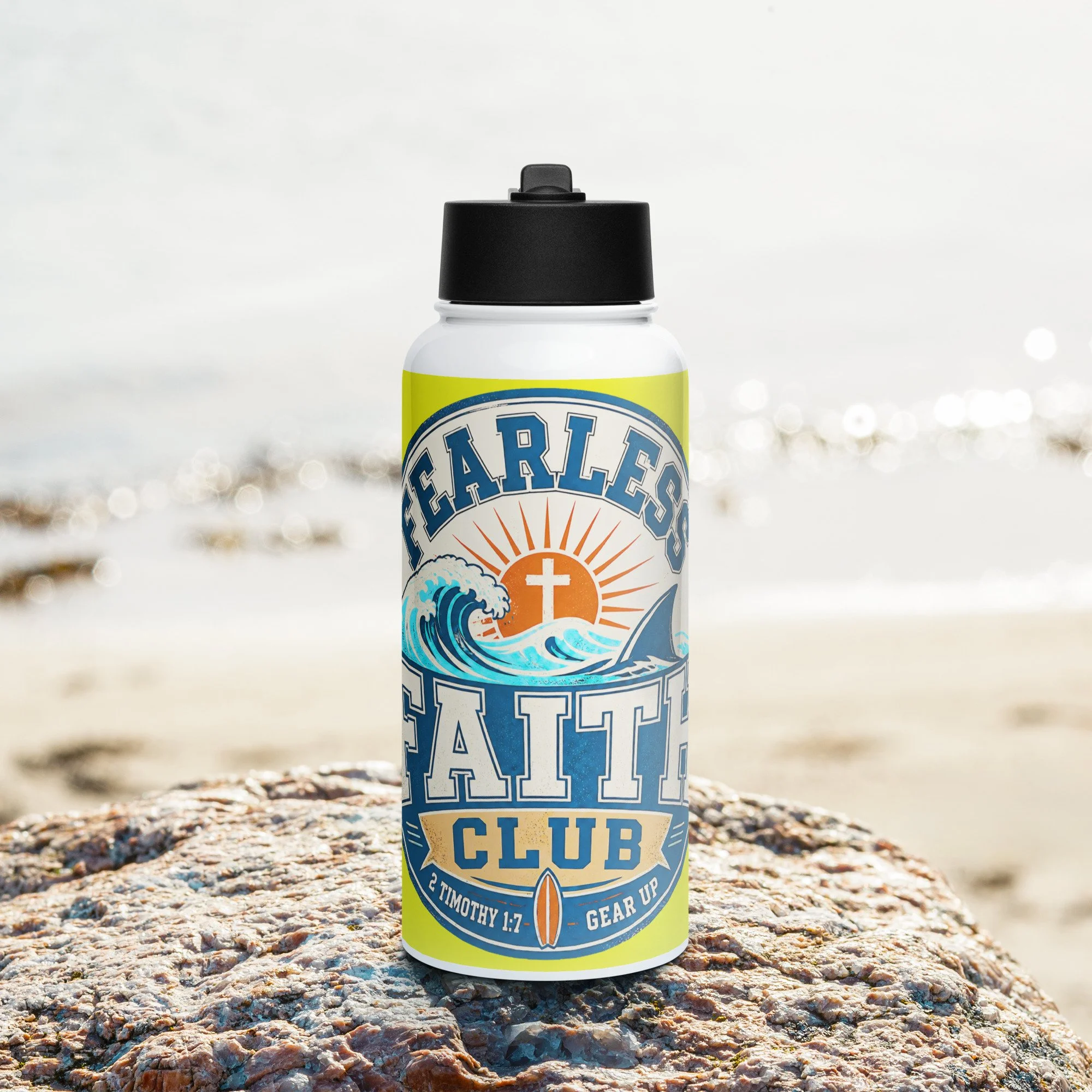 Fearless Faith Club Water Bottle