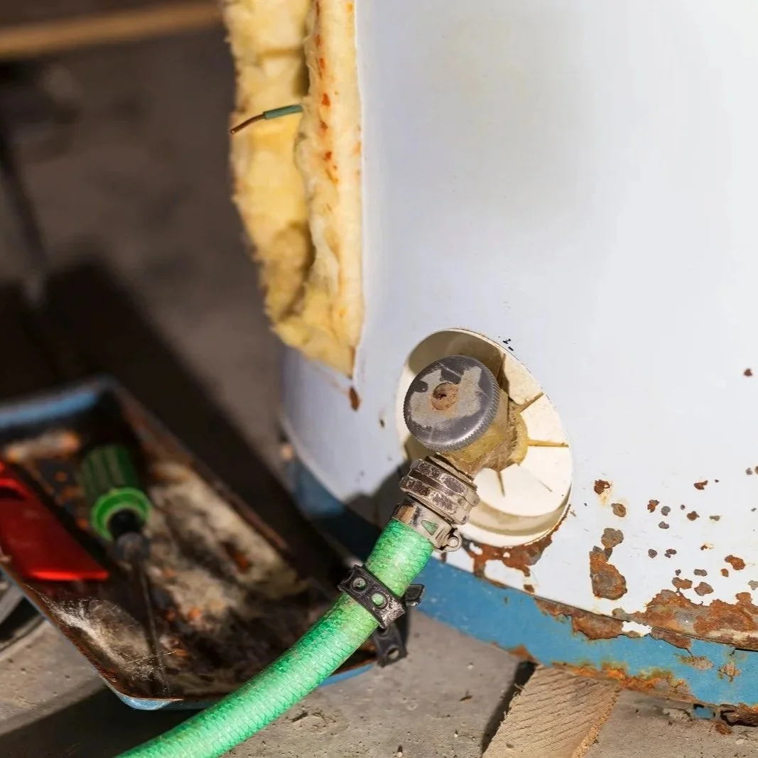water heater rumbling with sediment accumulating at bottom