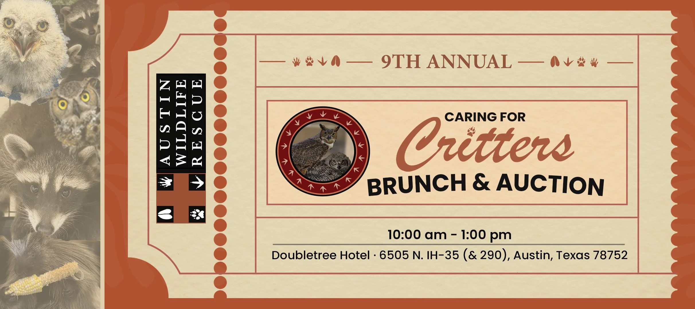 Caring for Critters Brunch & Auction banner