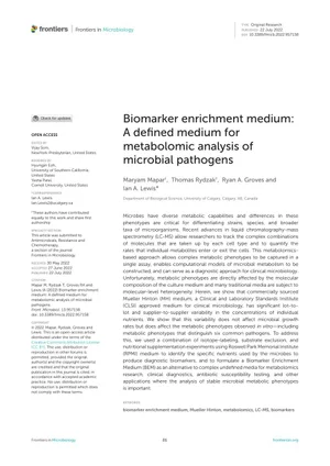 First page of the article