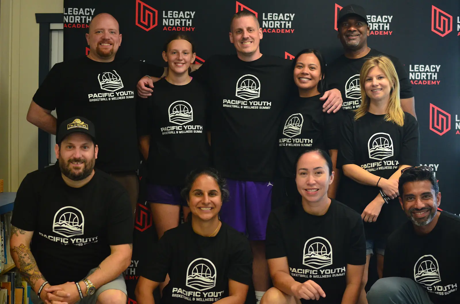 The Pacific Youth Basketball & Wellness Summit coaching team