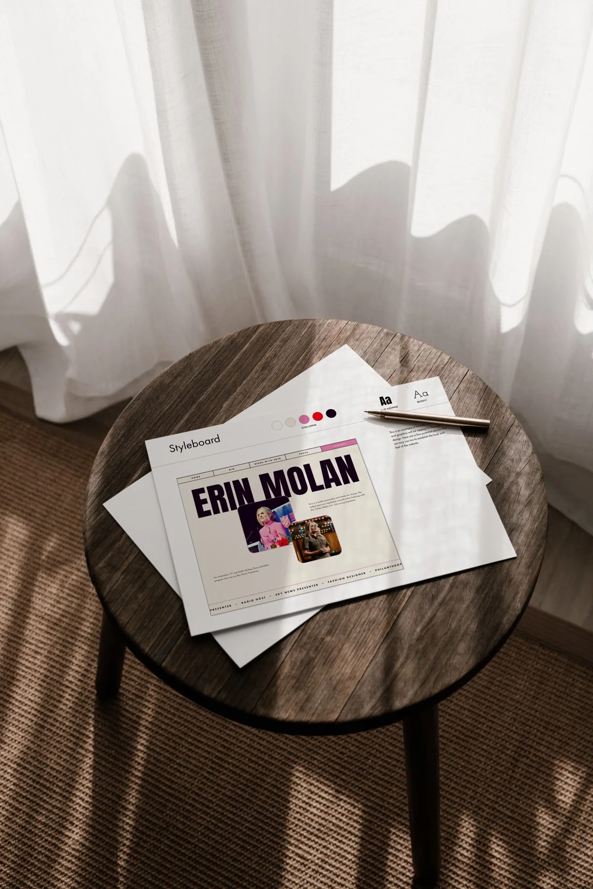 Erin Molan website design