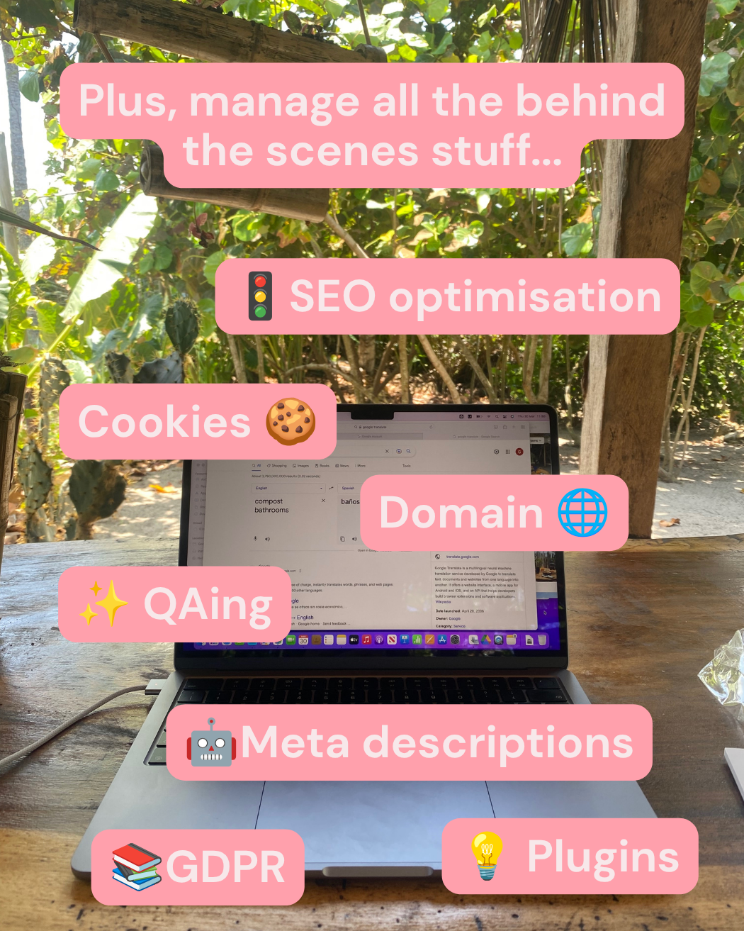 Plus, manage all the behind the scenes stuff