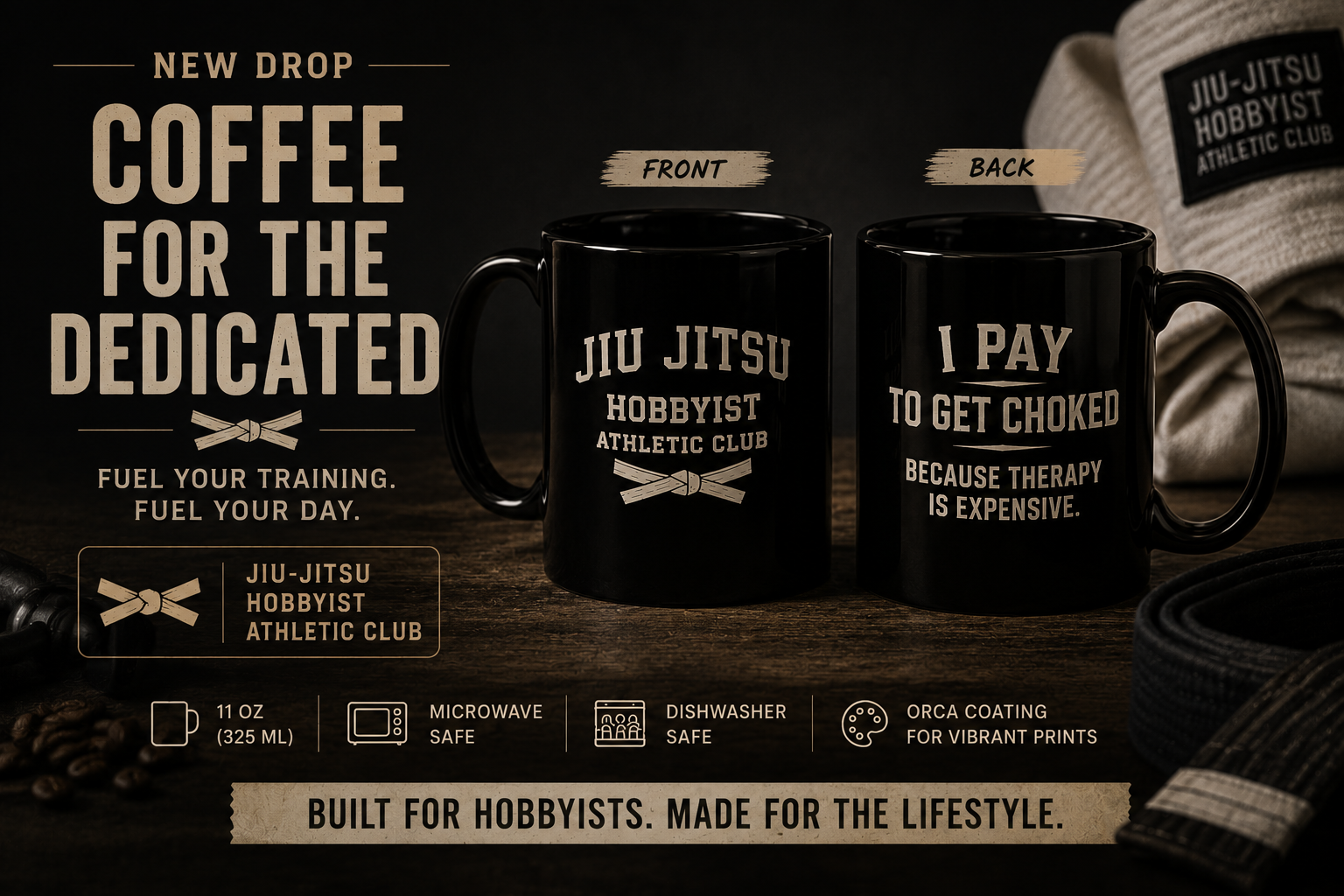 Jiu Jitsu Hobbyist Athletic Club mug